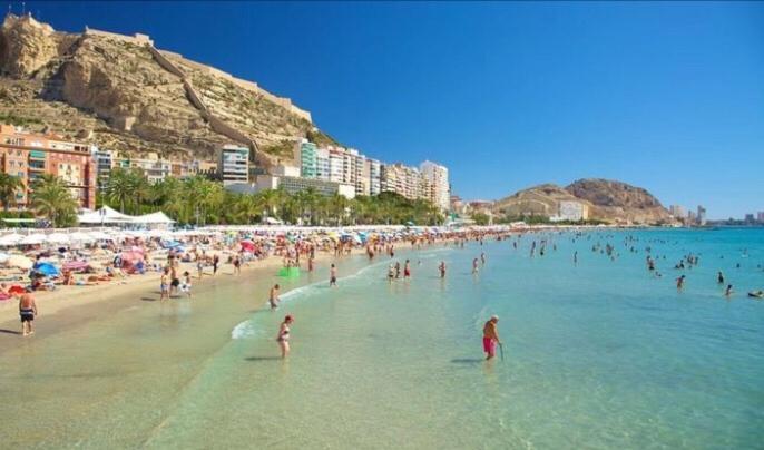 Alicante Centre ,Plage Et Quartier Anime,Wifi ,Climatisation Exteriér fotografie