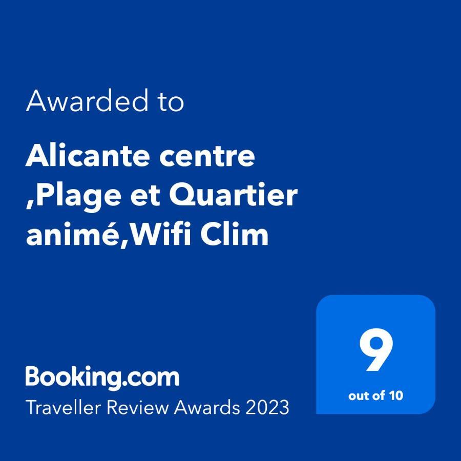 Alicante Centre ,Plage Et Quartier Anime,Wifi ,Climatisation Exteriér fotografie